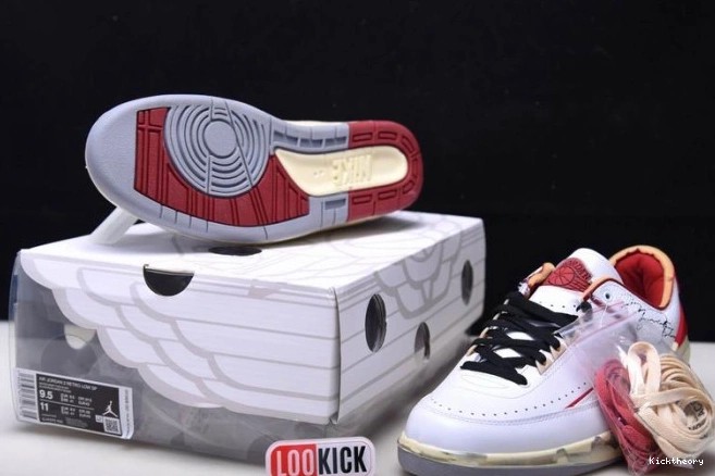 Kicktheory Jordan Red 2 SP Retro Low White DJ4375-106 Off-White 0626